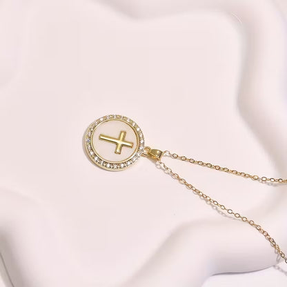 Sacred Circle Cross Necklace