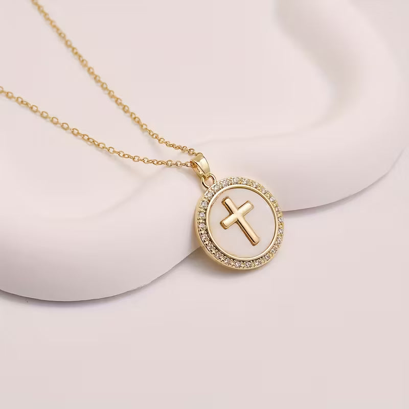 Sacred Circle Cross Necklace