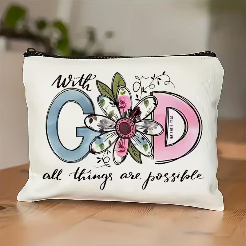 Faith-Based Scripture Bag - With God All Things Are Possible