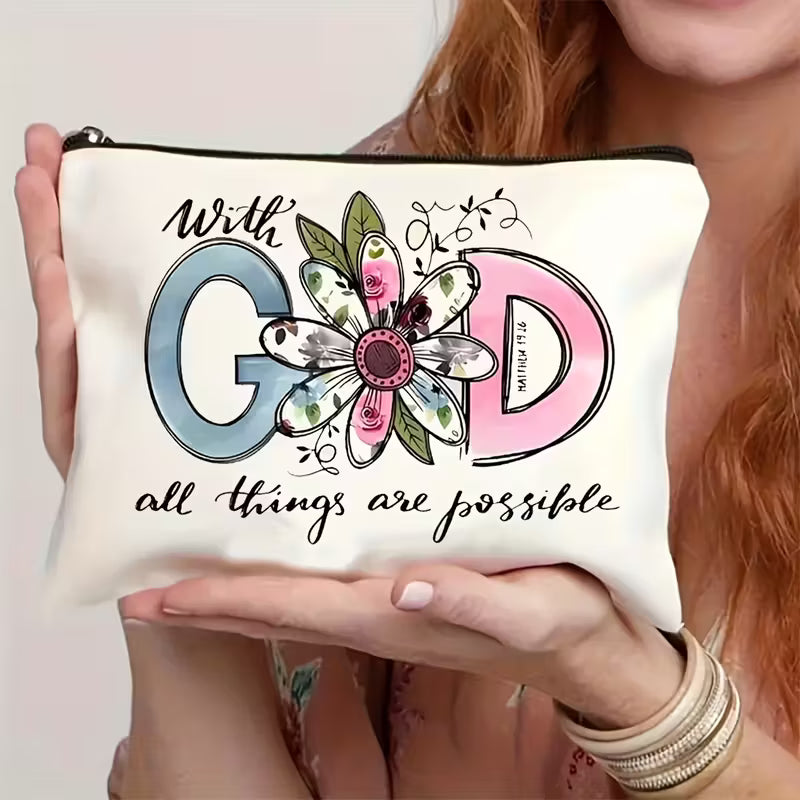 Faith-Based Scripture Bag - With God All Things Are Possible