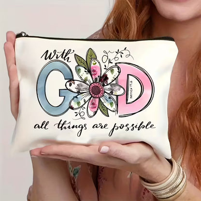 Faith-Based Scripture Bag - With God All Things Are Possible